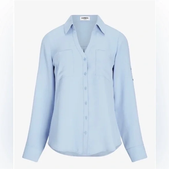 Talbots Button Down Cute Work Wear blouse M - Picture 7 of 9